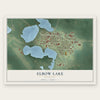 Elbow Lake, Minnesota map print, the full design