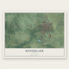 Rensselaer, Indiana map print, the full design