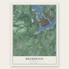 Bremerton, Washington map print, the full design