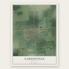 Carsonville, Michigan map print, the full design