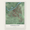 Schenectady, New York map print, the full design