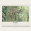 Union, West Virginia map print, the full design