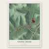 Stone Creek, Ohio map print, the full design