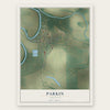 Parkin, Arkansas map print, the full design