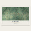 Carlton, Georgia map print, the full design