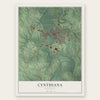 Cynthiana, Kentucky map print, the full design
