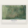 Equality, Illinois map print, the full design