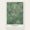 Haughton, Louisiana map print, the full design