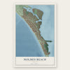 Holmes Beach, Florida map print, the full design