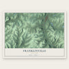 Franklinville, New York map print, the full design