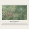 Murphysboro, Illinois map print, the full design