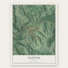 Clifton, Virginia map print, the full design