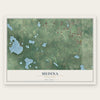 Medina, Minnesota map print, the full design