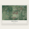 Millville, Delaware map print, the full design