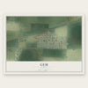 Gem, Kansas map print, the full design