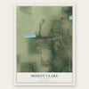 Mount Clare, Illinois map print, the full design