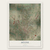Devine, Texas map print, the full design
