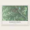 Mammoth Spring, Arkansas map print, the full design