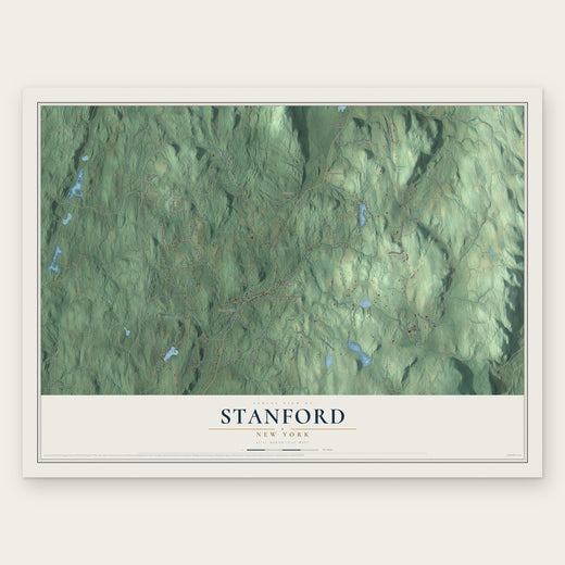 Stanford, New York map print, the full design