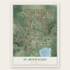 St. Bonifacius, Minnesota map print, the full design