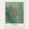 Rosemont, Baltimore, Maryland map print, the full design