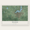 Willmar, Minnesota map print, the full design