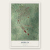 Dublin, Virginia map print, the full design