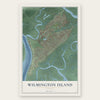 Wilmington Island, Georgia map print, the full design