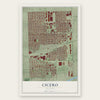 Cicero, Illinois map print, the full design