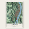 Toronto, Ohio map print, the full design