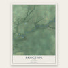 Bridgeton, Michigan map print, the full design