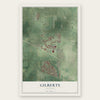 Gilberts, Illinois map print, the full design