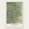 Richmond, Utah map print, the full design