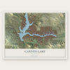 Canyon Lake, California map print, the full design