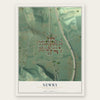 Newry, Pennsylvania map print, the full design