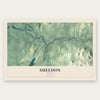 Sheldon, Vermont map print, the full design