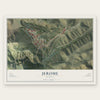Jerome, Arizona map print, the full design