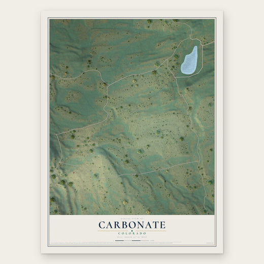 Carbonate, Colorado map print, the full design