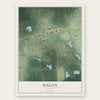 Hagan, Georgia map print, the full design