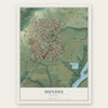 Dundee, Oregon map print, the full design