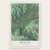 Big Flats, New York map print, the full design