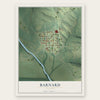 Barnard, Missouri map print, the full design