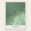 Valley Hi, Ohio map print, the full design