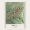 Leadville, Colorado map print, the full design