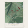 Victory Gardens, New Jersey map print, the full design