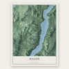 Hague, New York map print, the full design
