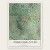Collier Hills North, Georgia map print, the full design