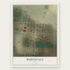 Whiteface, Texas map print, the full design