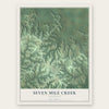 Seven Mile Creek, Wisconsin map print, the full design