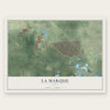 La Marque, Texas map print, the full design